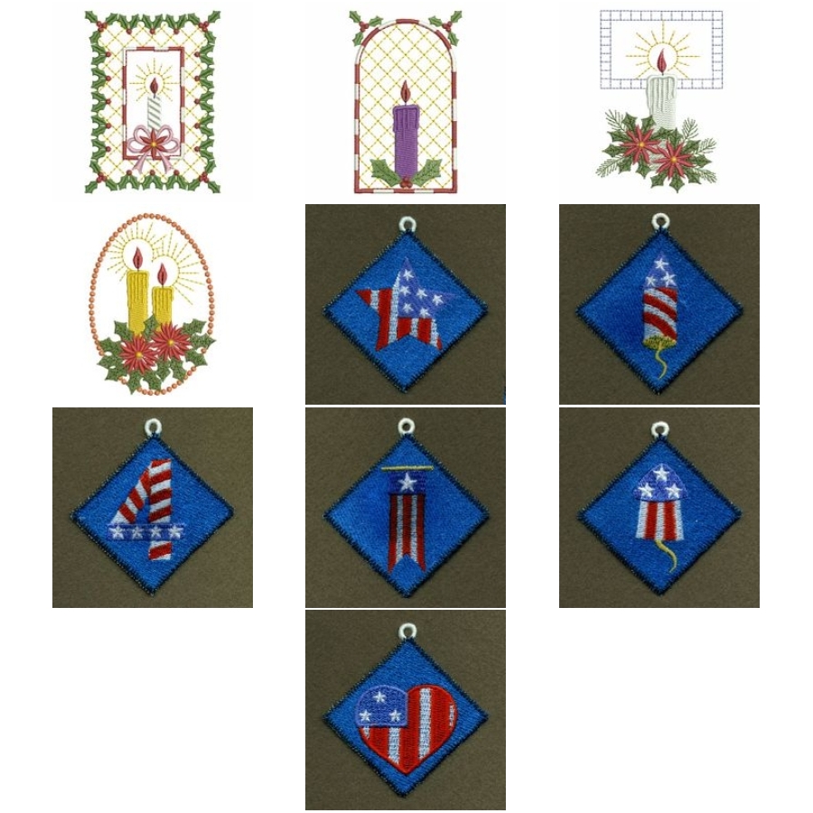 FSL Patriotic Ornaments 2 