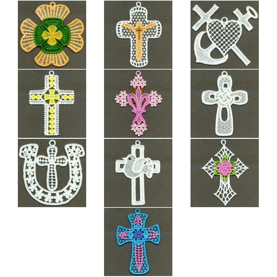 FSL Crosses Ornaments 3
