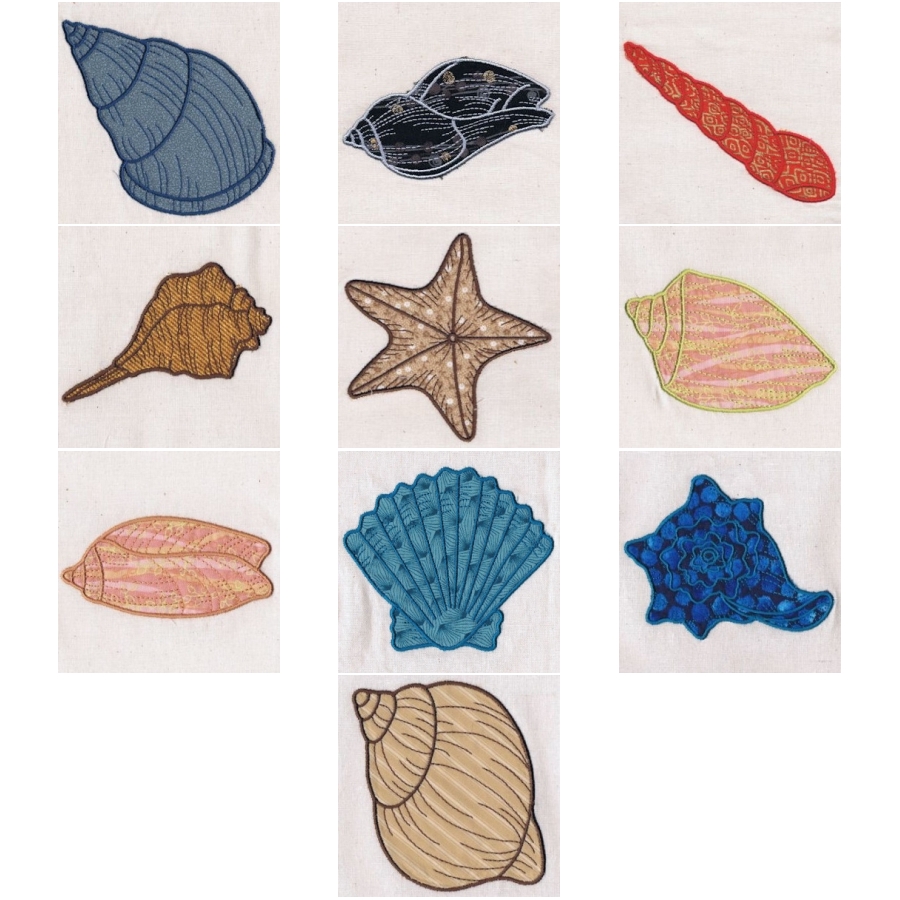 Applique Sea Shells 