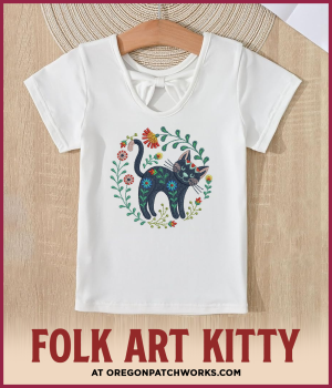 ACE POINTS  Folk Art Kitty