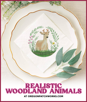 SWEET HEIRLOOM EMBROIDERY Realistic Woodland Animals