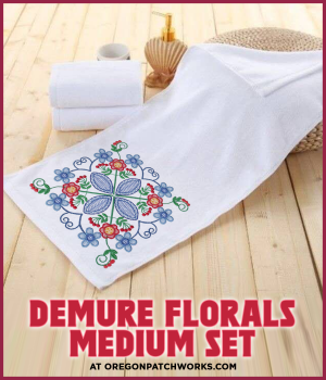 ALJAY DESIGNS Demure Florals Medium Set