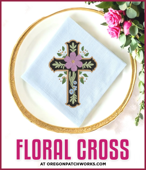 A TOUCH OF CLASS Floral Cross