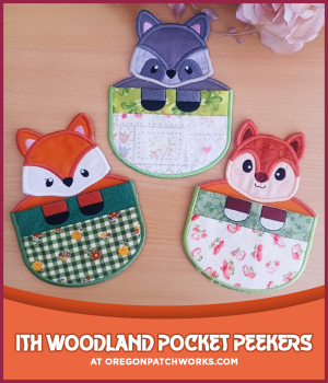 Embroidery Weekly ITH Woodland Pocket Peekers
