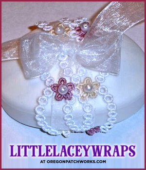 FROM THE NEEDLE OF ANNE LittleLaceyWraps  https://www.oregonpatchworks.com/embroidery/product/little