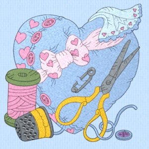 Free Sampler Provided By The Silk Pincushion