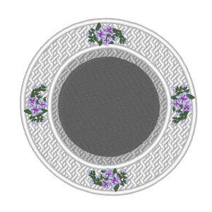 dresden style plate embroidery