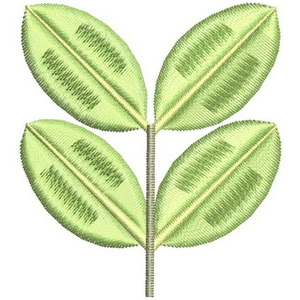 stylized leaves design