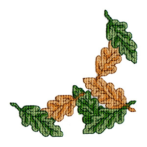 Design Stash, oak leaves in fall