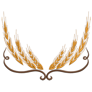 kreations by kara, wheat stalks and scrolls