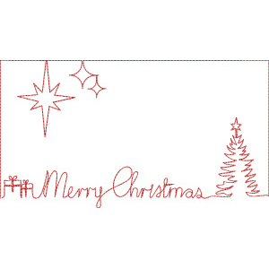 continuous line christmas design