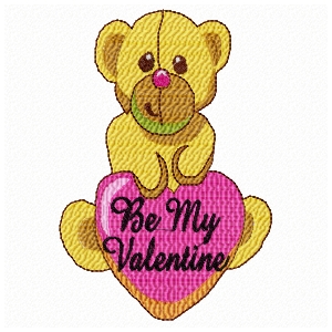 teddy with valentine