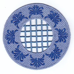 round decorative fsl coaster