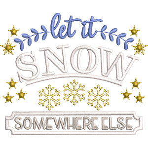 from the needle of anne, let it snow sign