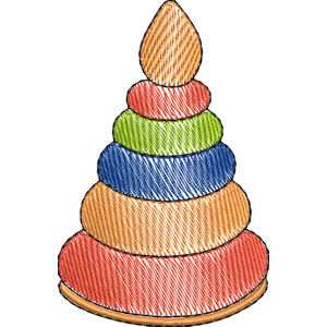 beautiful embroidery, spinning top