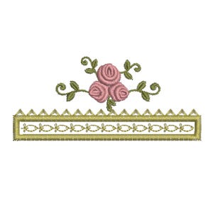 small roses with border