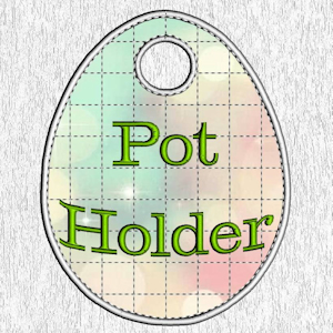 padded pot holder design